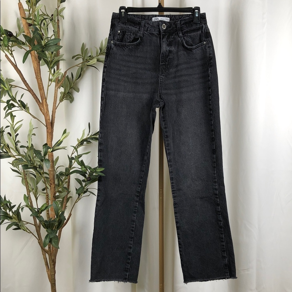 Zara Black Straight Leg Jeans
